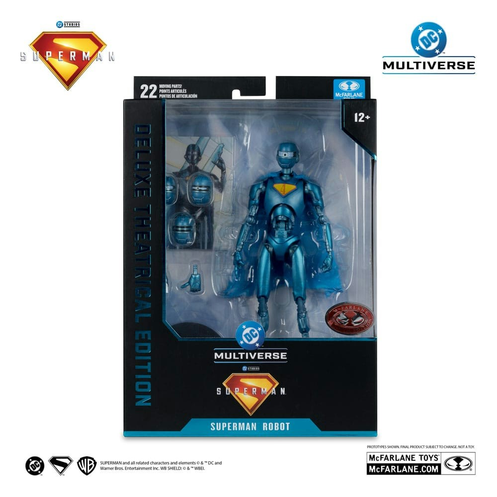 Superman (2025) DC Multiverse Deluxe Action Figure Superman Robot (Red Platinum Edition) 18 cm (Totalpris 498,-)