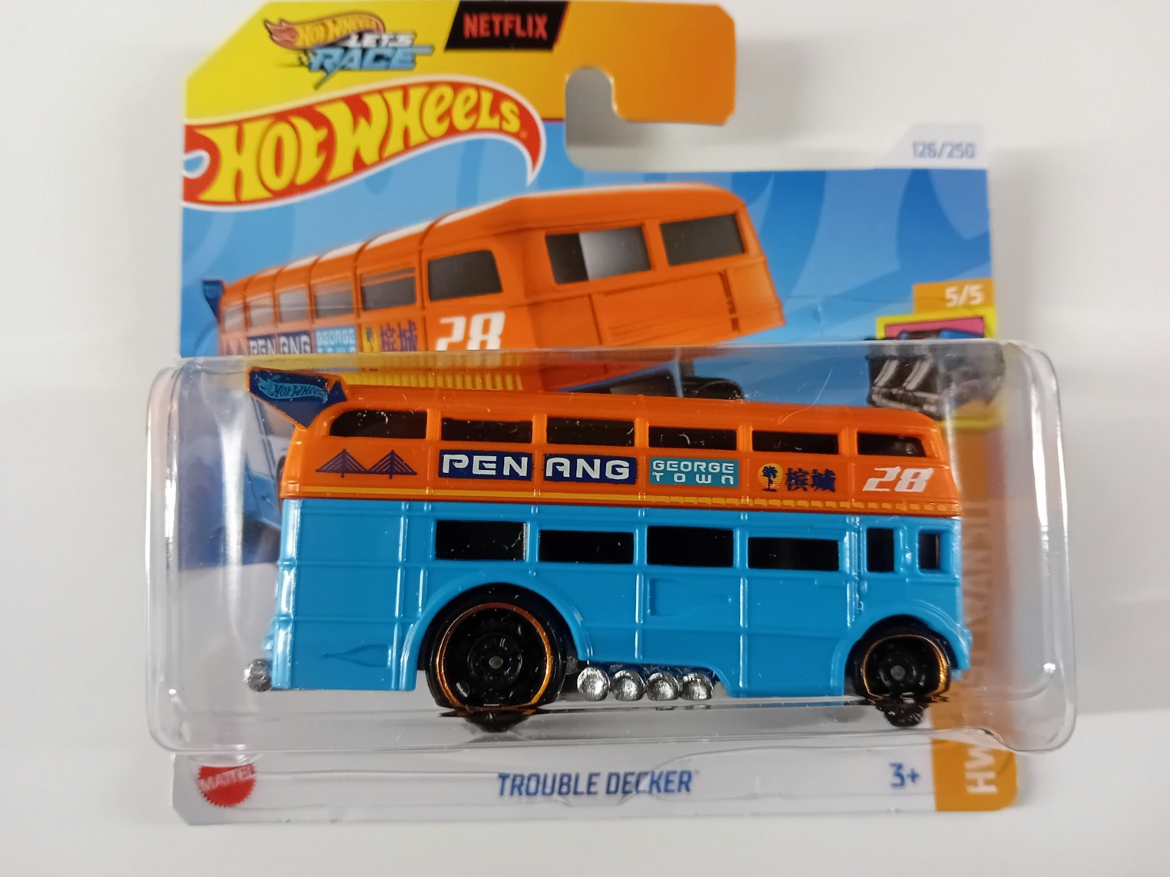 Trouble decker Blå/Orange #126
