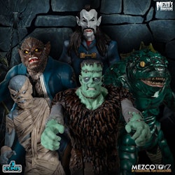 Mezco's Monsters 5 Points Action Figures Tower of Fear Deluxe Set 45cm