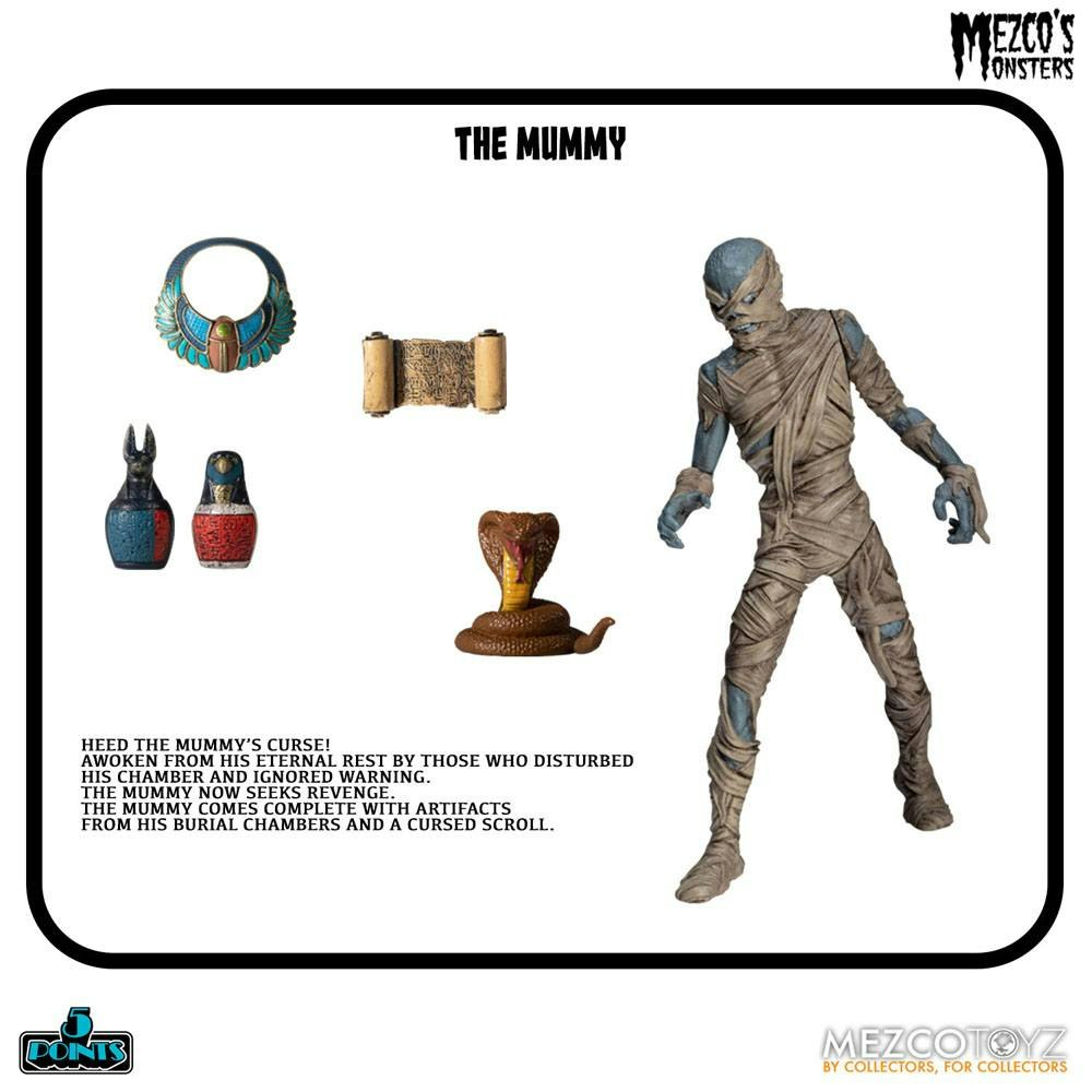 Mezco's Monsters 5 Points Action Figures Tower of Fear Deluxe Set 45cm