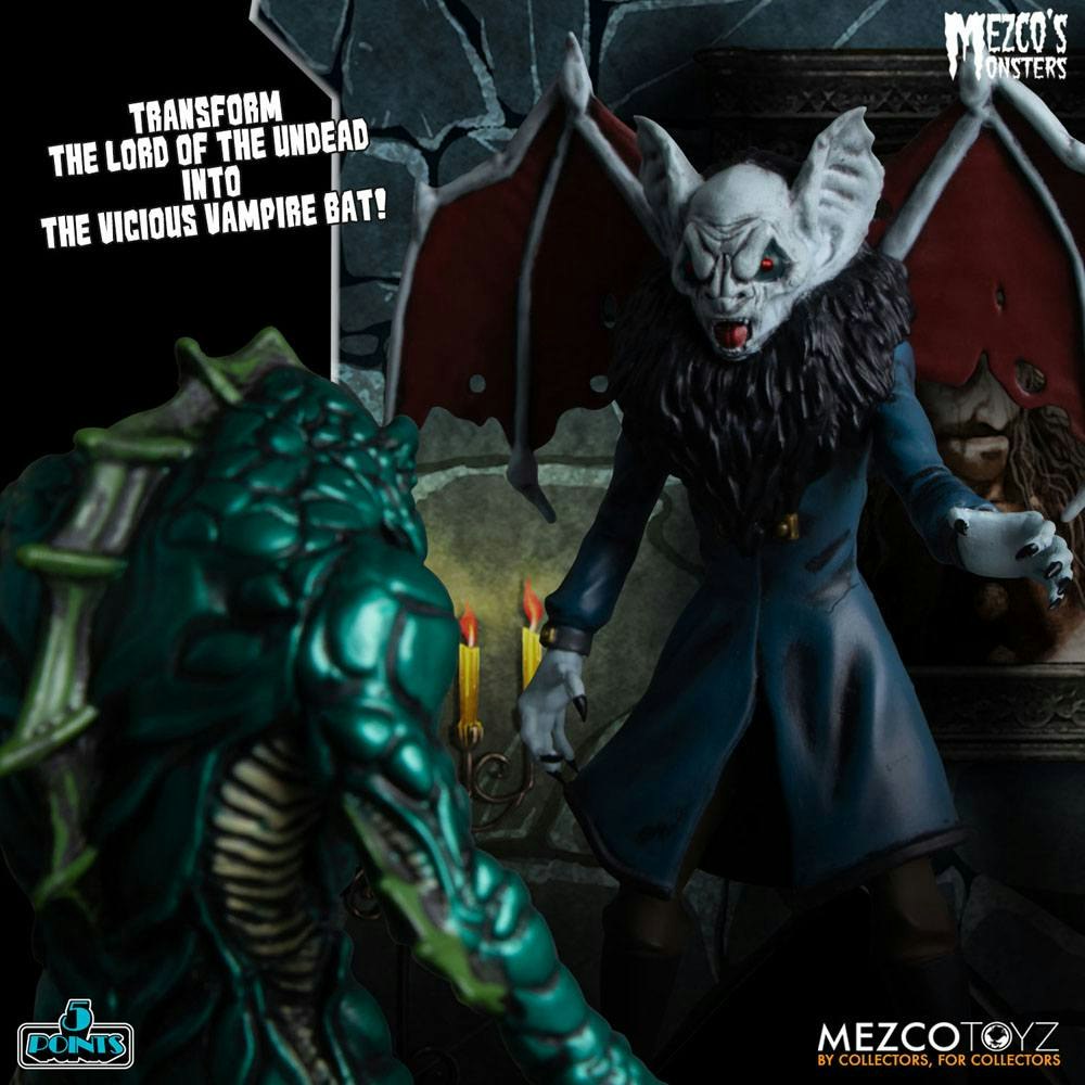 Mezco's Monsters 5 Points Action Figures Tower of Fear Deluxe Set 45cm