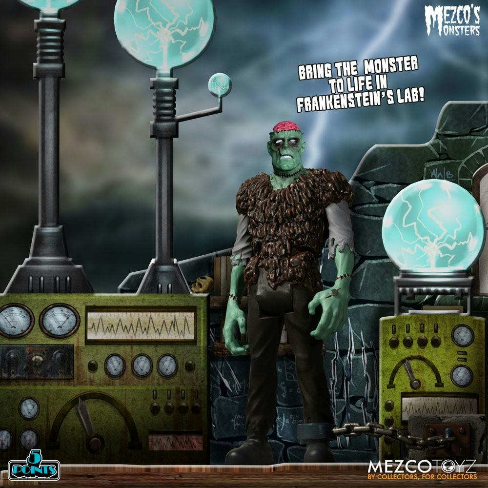 Mezco's Monsters 5 Points Action Figures Tower of Fear Deluxe Set 45cm