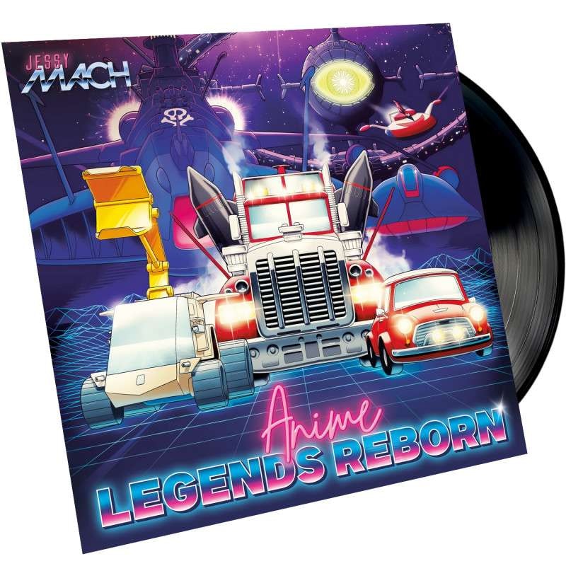 Jessy Mach: Anime legends reborn 33rpm Vinylplate (Limited 500 eks.)