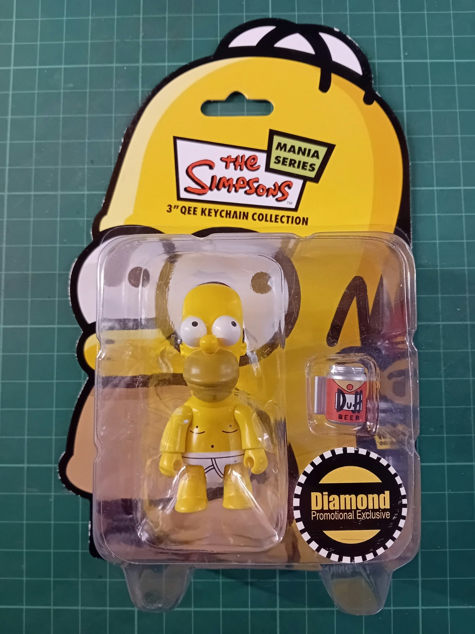 The Simpsons Mania series nøkkelring: Homer M/Duff øl Diamond Exclusive