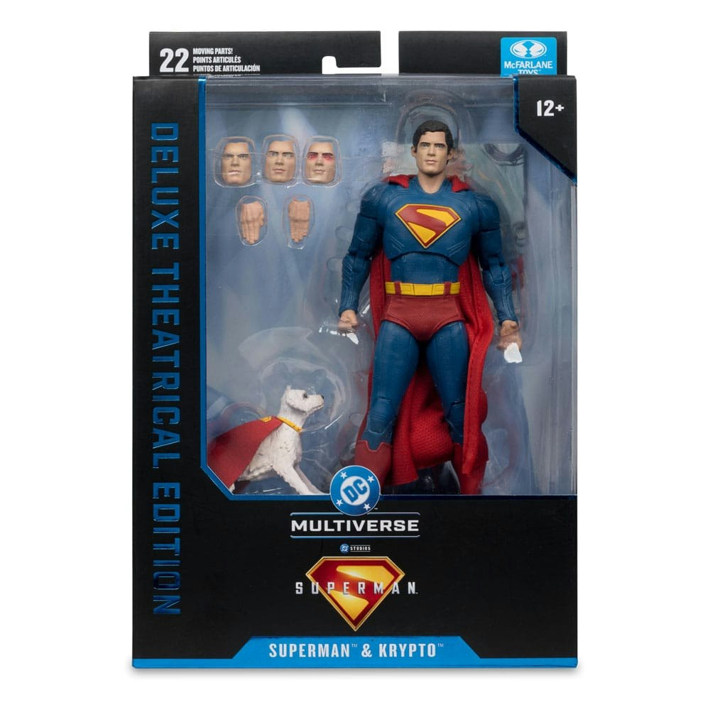 Superman (2025) DC Multiverse Deluxe Action Figure Superman with Krypto the Super Dog 18 cm