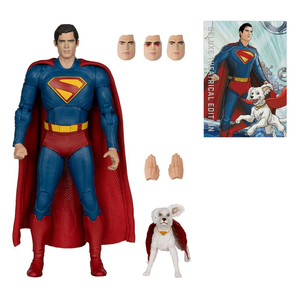 Superman (2025) DC Multiverse Deluxe Action Figure Superman with Krypto the Super Dog 18 cm