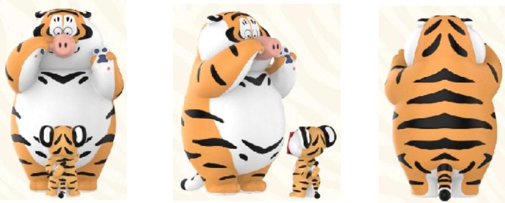 I Am Not Fat Tiger Roaring Love Series Mini Figures 9 cm Blind Box