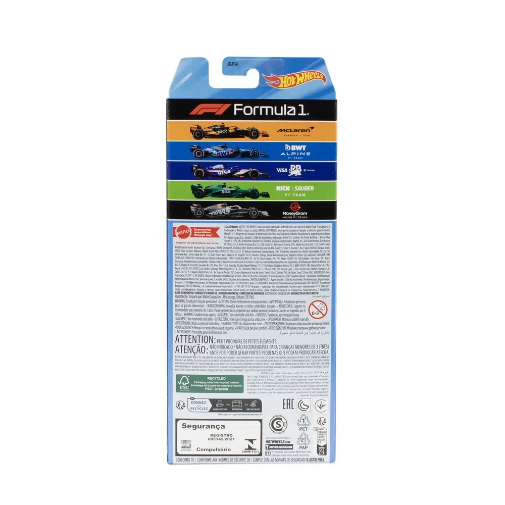 .Hot Wheels Formel 1 5-Pack