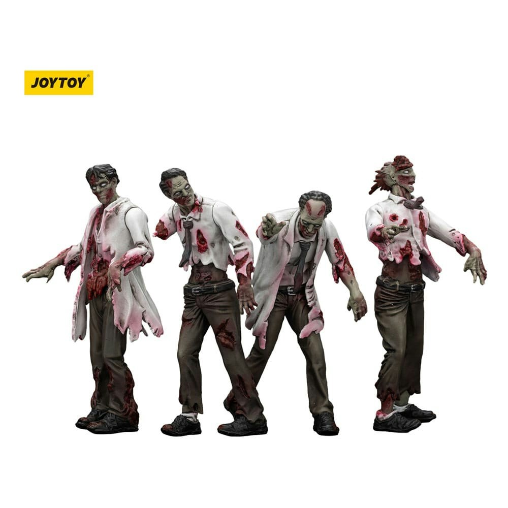Zombie Dark Source Action Figures 4-Pack Scientists (Male) 8 cm (Totalpris 279,-)