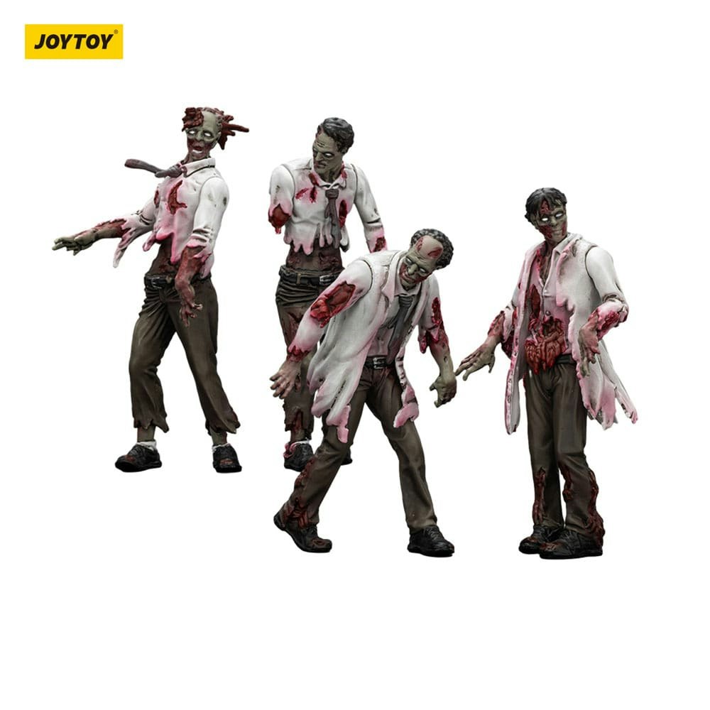 Zombie Dark Source Action Figures 4-Pack Scientists (Male) 8 cm (Totalpris 279,-)