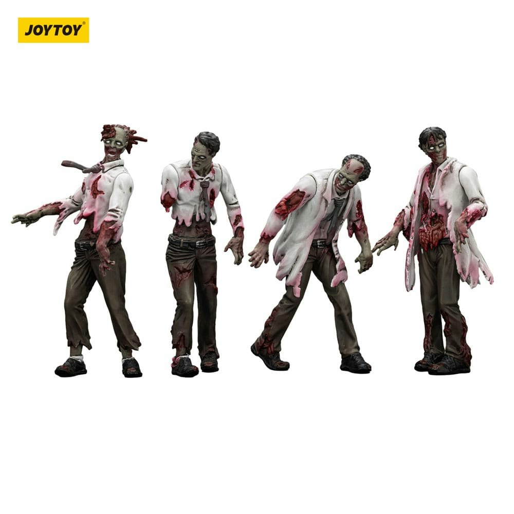 Zombie Dark Source Action Figures 4-Pack Scientists (Male) 8 cm (Totalpris 279,-)