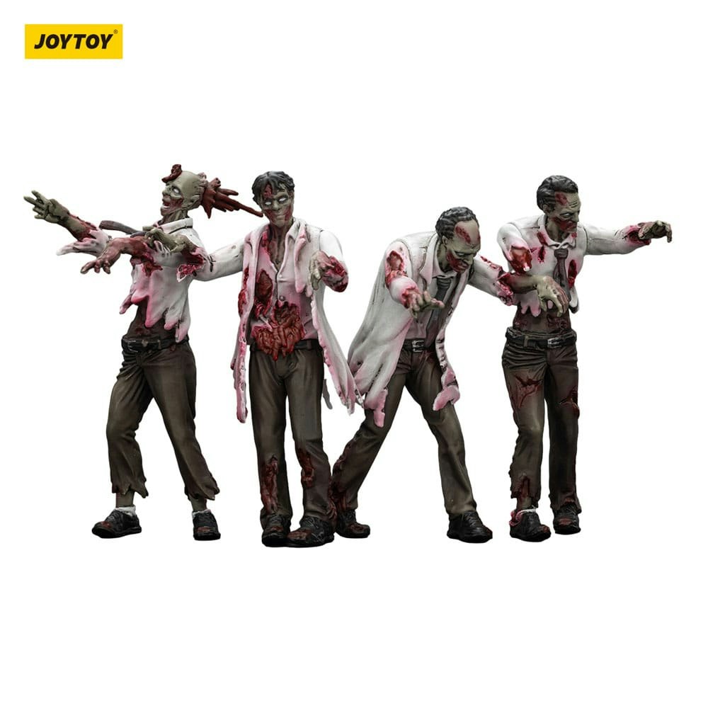 Zombie Dark Source Action Figures 4-Pack Scientists (Male) 8 cm (Totalpris 279,-)