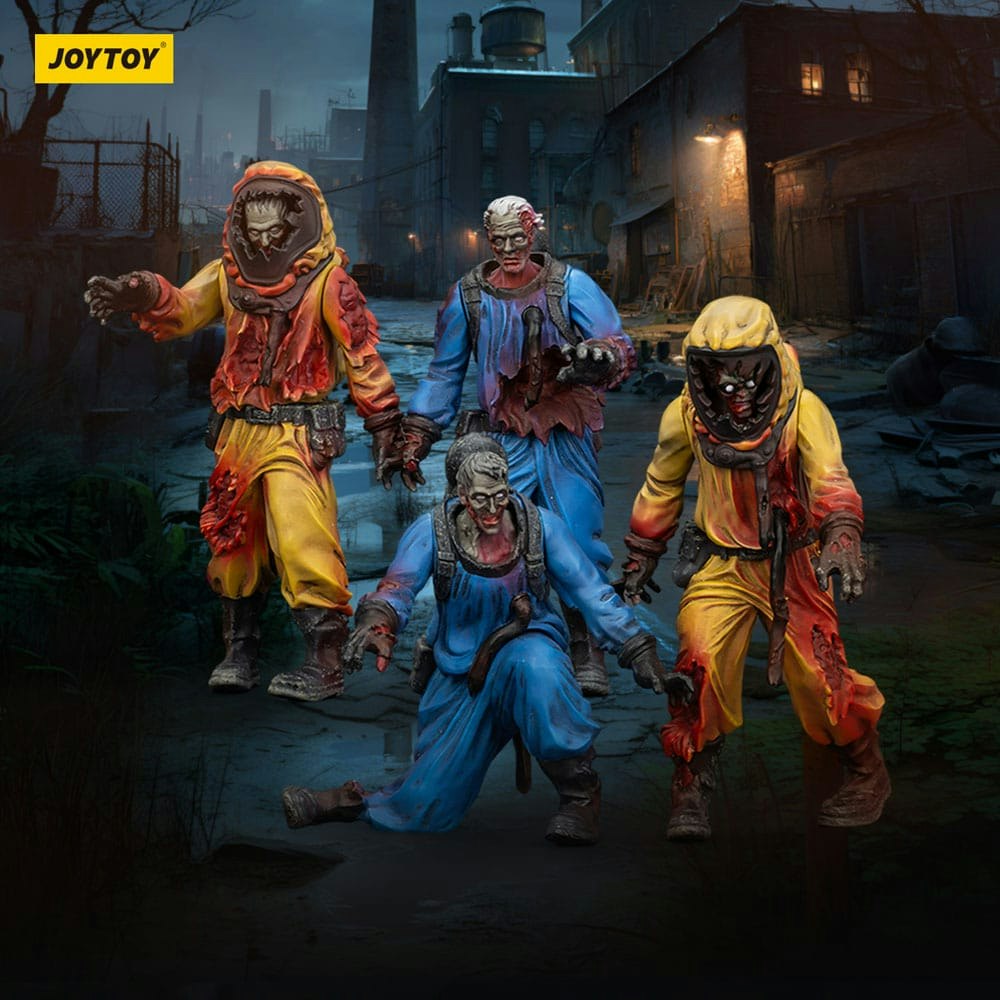 Zombie Dark Source Action Figures 4-Pack Biochemical Lab Team 8 cm (Totalpris 279,-)