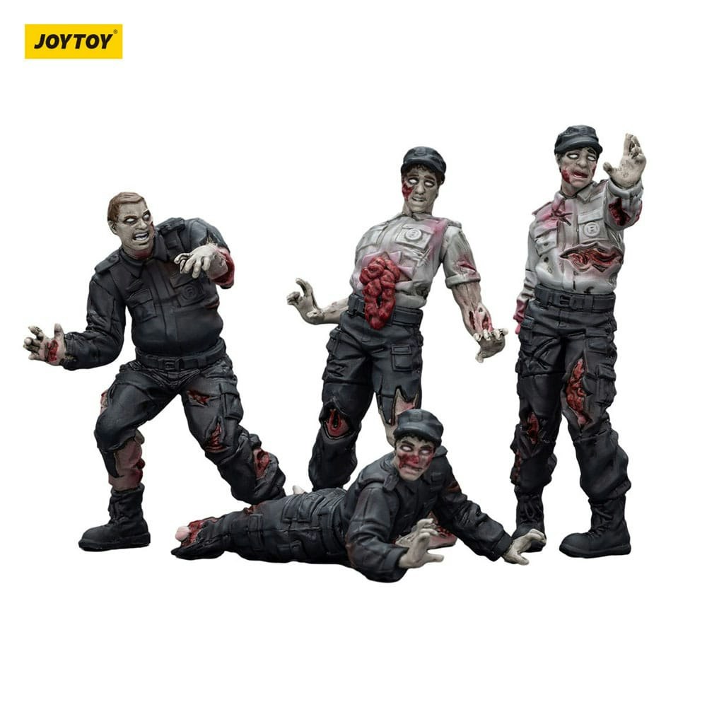 Zombie Dark Source Action Figures 4-Pack Security Guards 8 cm (Totalpris 249,-)
