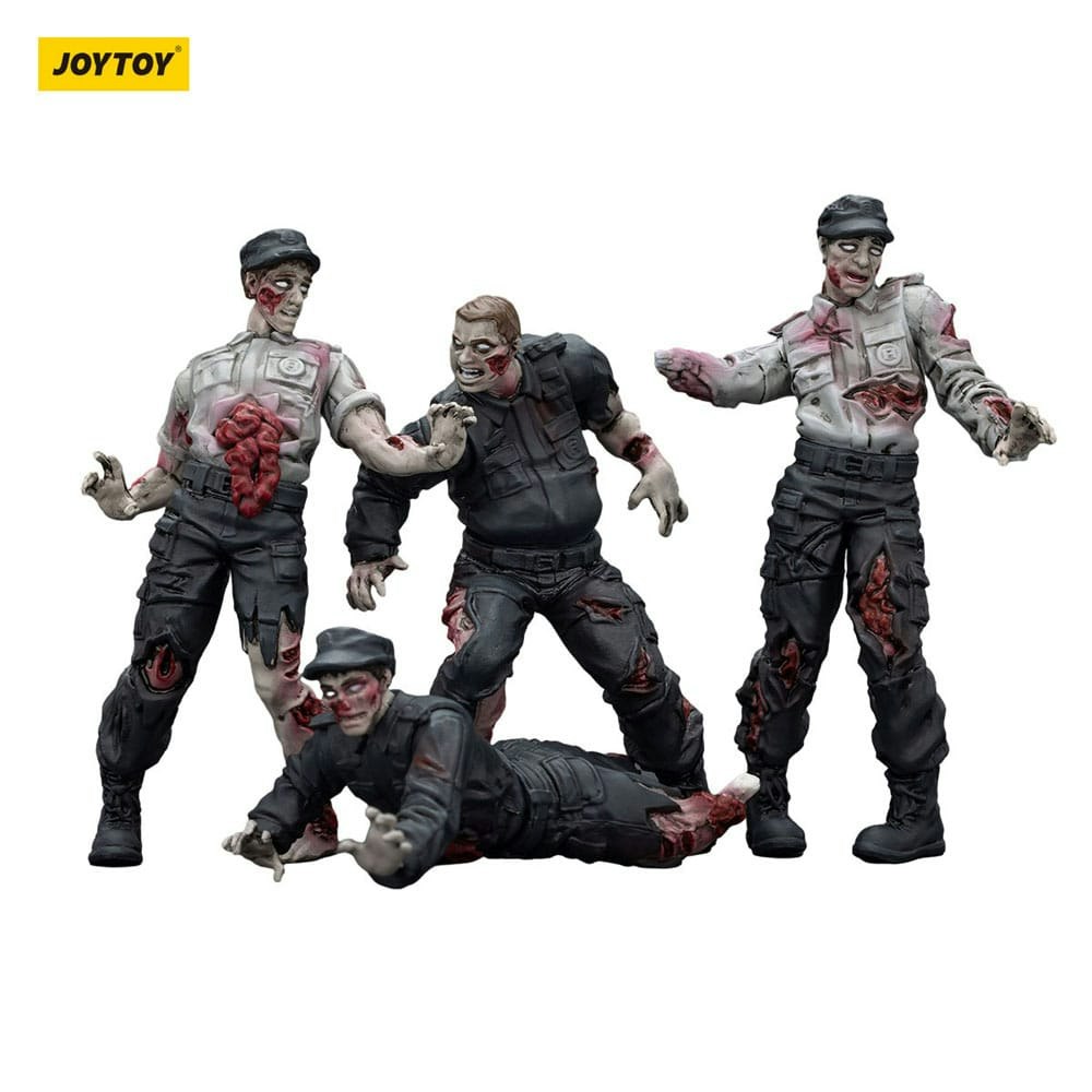 Zombie Dark Source Action Figures 4-Pack Security Guards 8 cm (Totalpris 249,-)