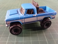 Hot Wheels Dodge power wagon 1970 Blå