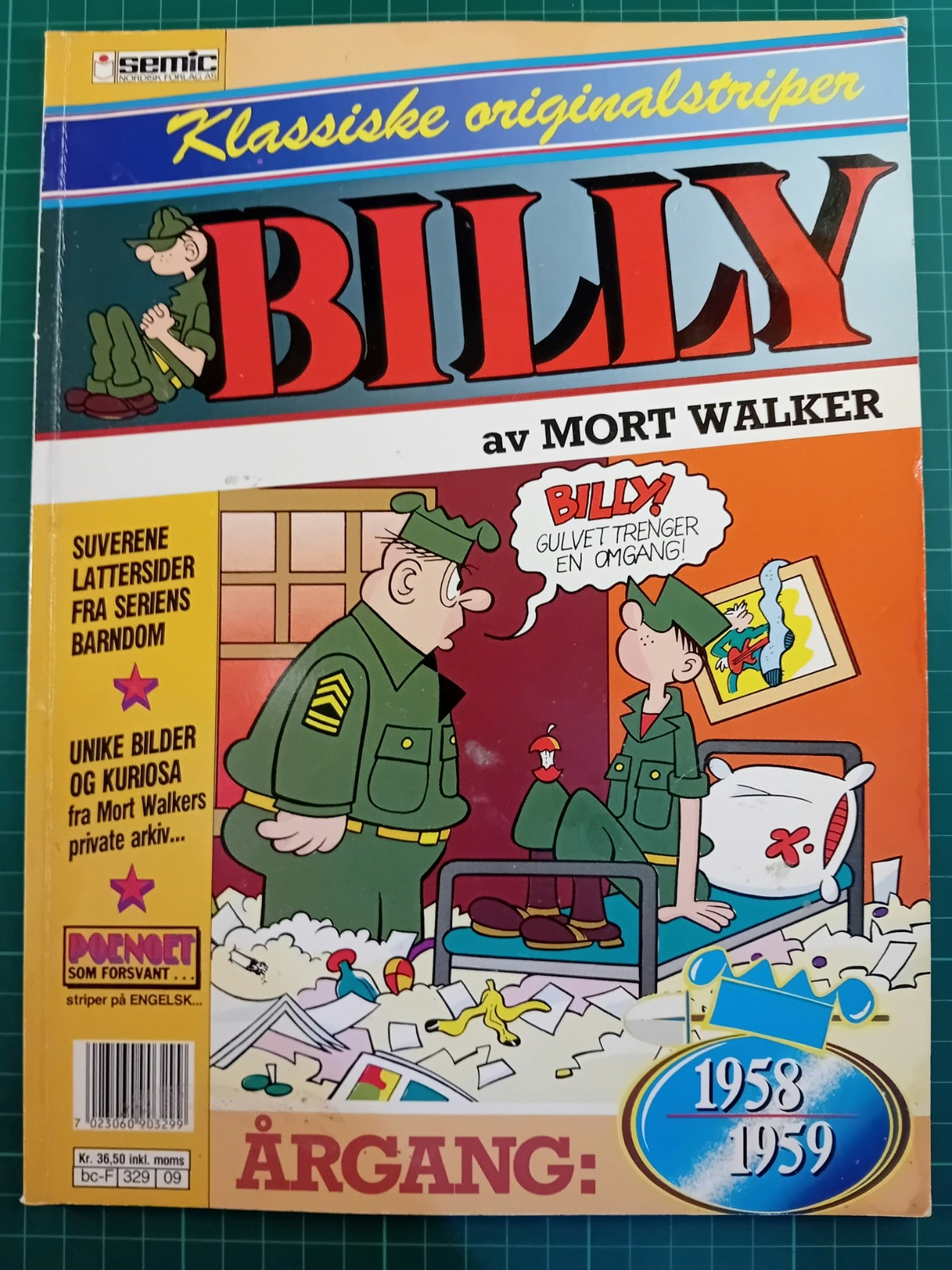 Billy : Klassiske originalstriper 1958/59