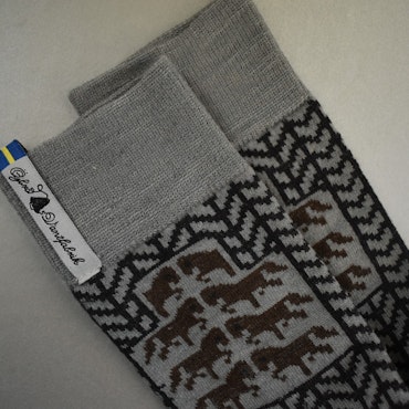 Merion wool socks Gotland size medium 38-41 Öjbro glove factory