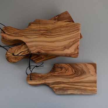 Small olive wood cutting board