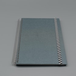 Handgjord anteckningsbok från Papier Tigre grågrön