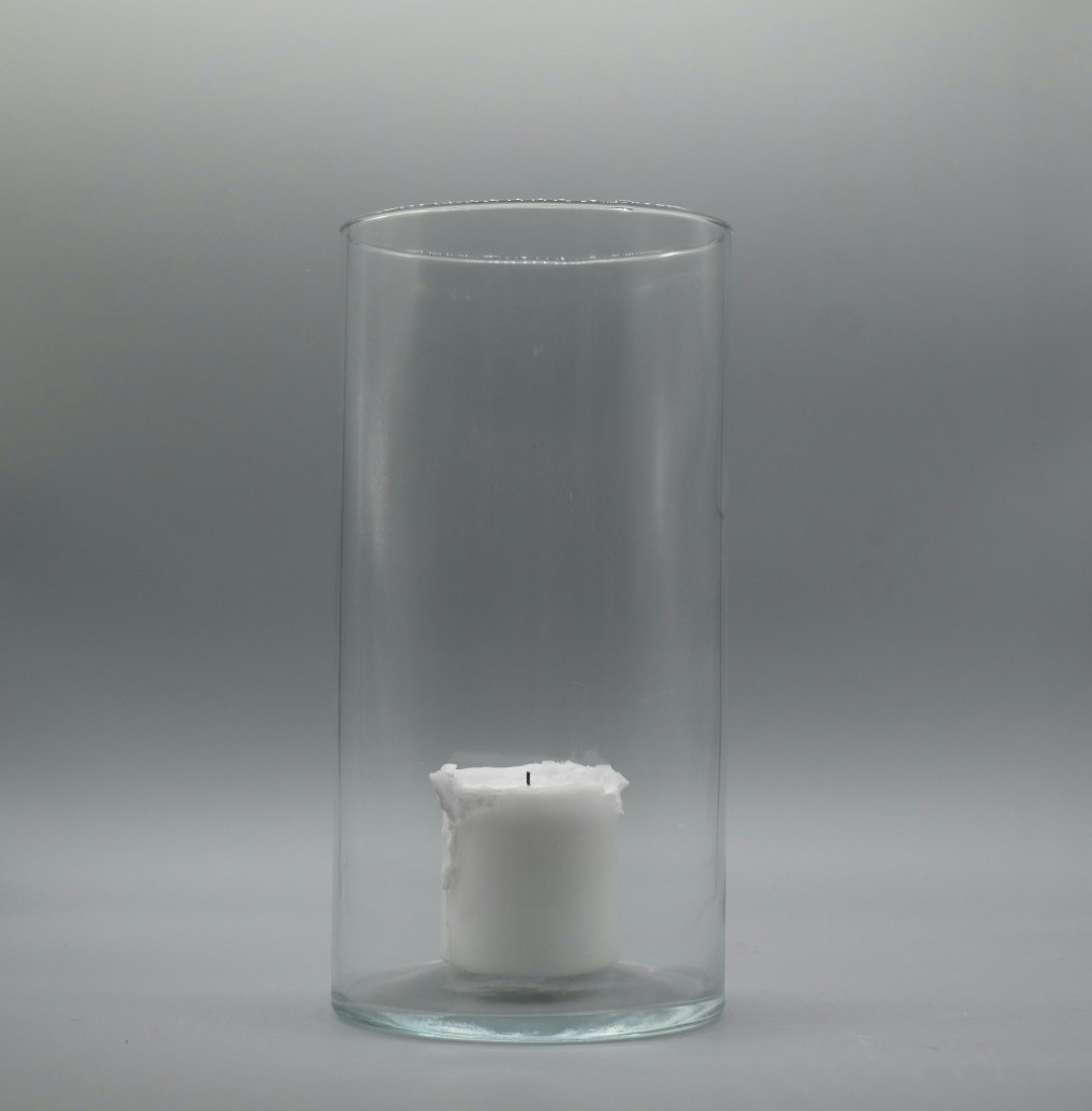 Cylindervas ljuslykta klarglas från Portugal