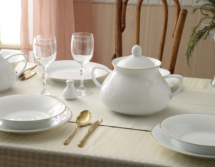 Lumio Gold middagsservis - 107 deler!