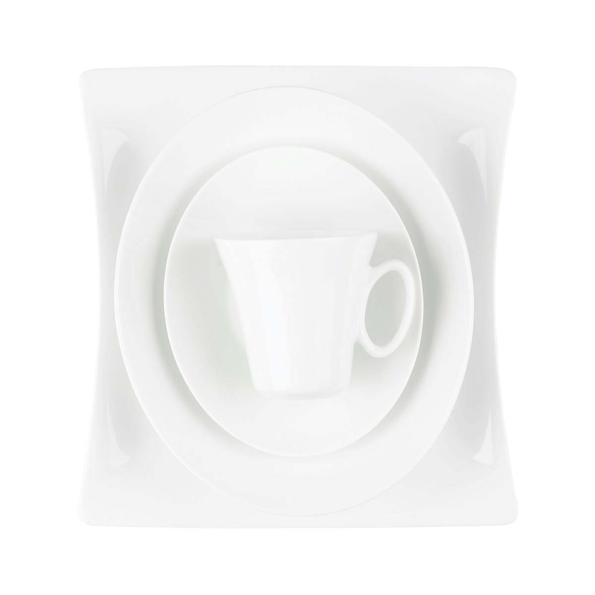 Vinci White - 96 deler porselen middagsservise!