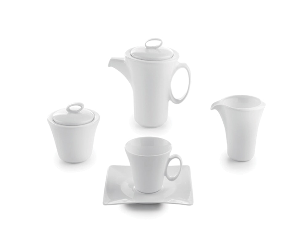 Vinci White - 96 deler porselen middagsservise!