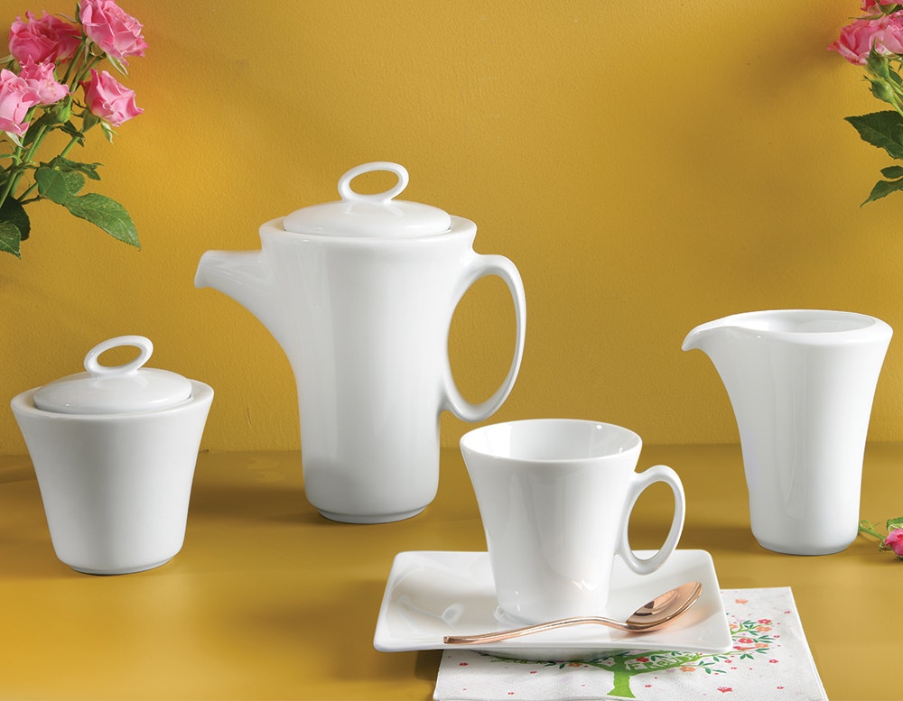 Vinci White - 96 deler porselen middagsservise!