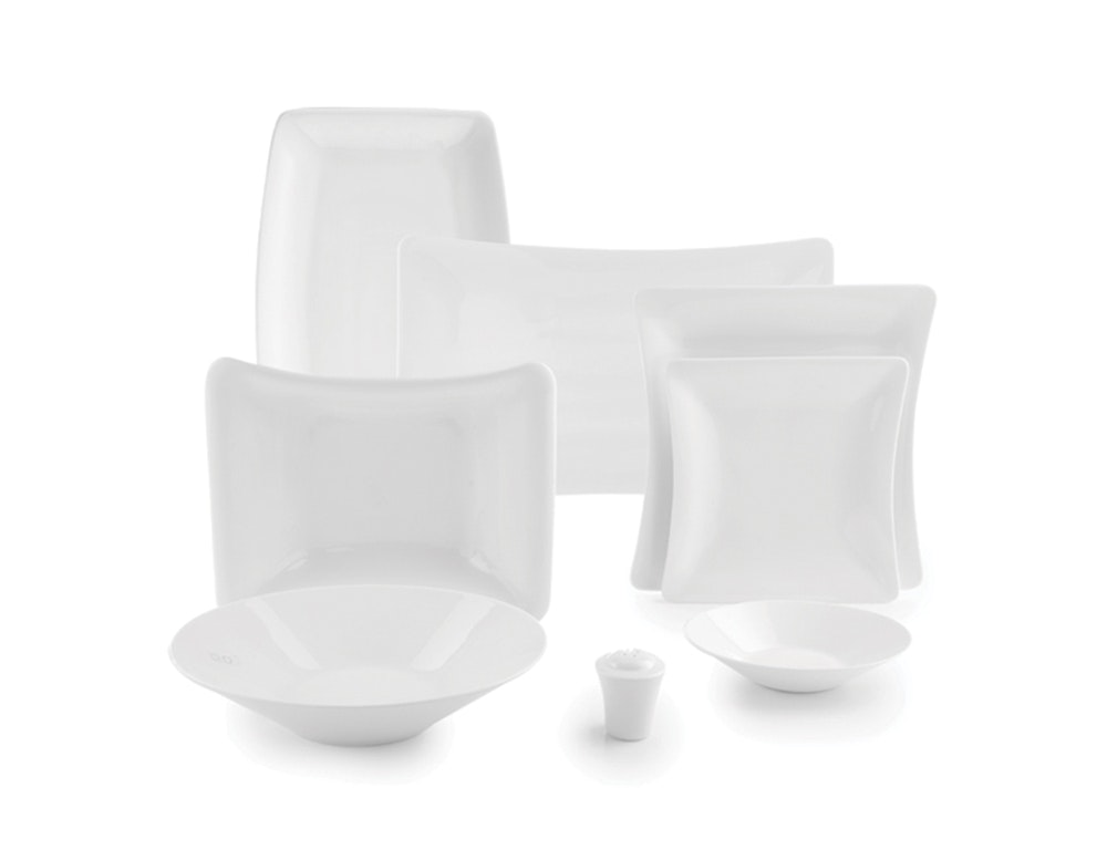 Vinci White - 96 deler porselen middagsservise!