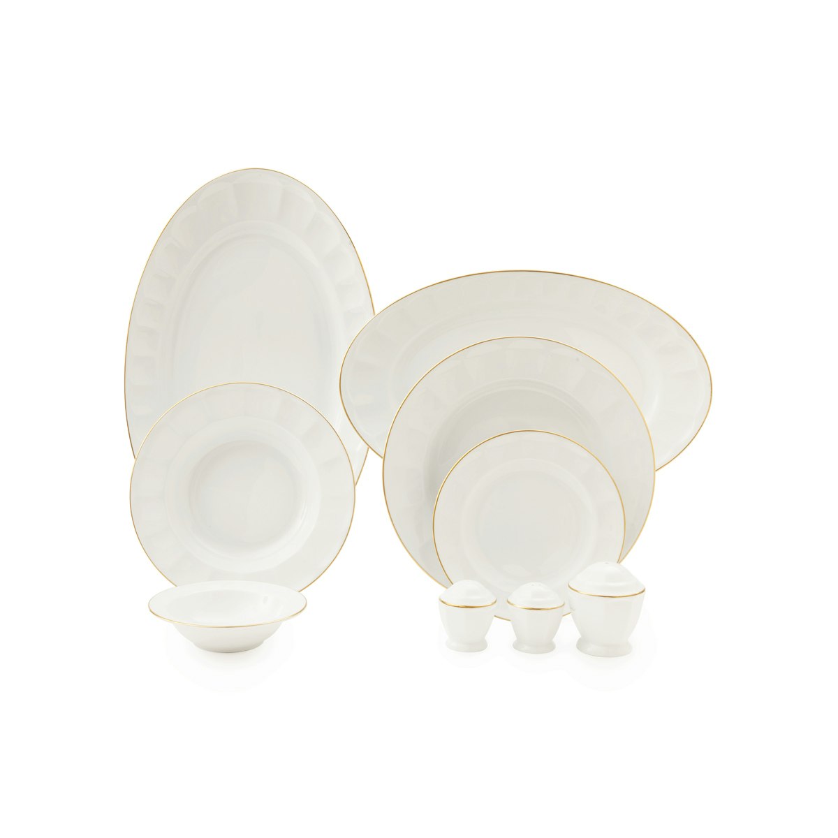 Riva Gold - 102-deler porselensett