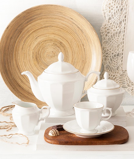 Riva Gold - 102-deler porselensett