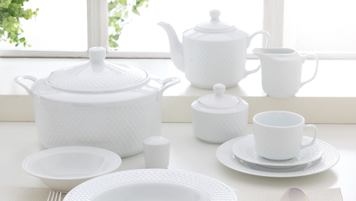 Radiance White - 101 deler porselen