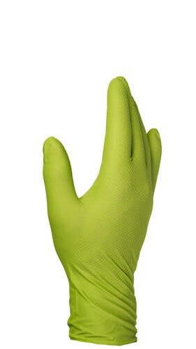 Finixa Super Grip Nitrile Engangs hansker Lime green