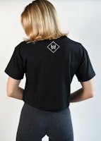 CROOPED T-shirt Svart