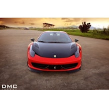 Ferrari 458 Italia - DMC Carbon fiber motorhuv "Elegante"