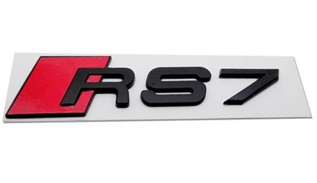 RS7 - Audi RS7 blanksvart emblem bak