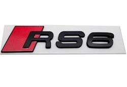 RS6 - Audi RS6 blanksvart emblem bak