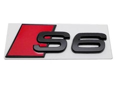 S6 - Audi S6 blanksvart emblem bak