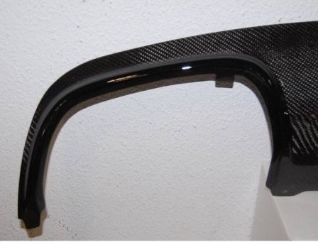 C-class W204 4D 07-10 Kolfiber bakre diffuser AMG