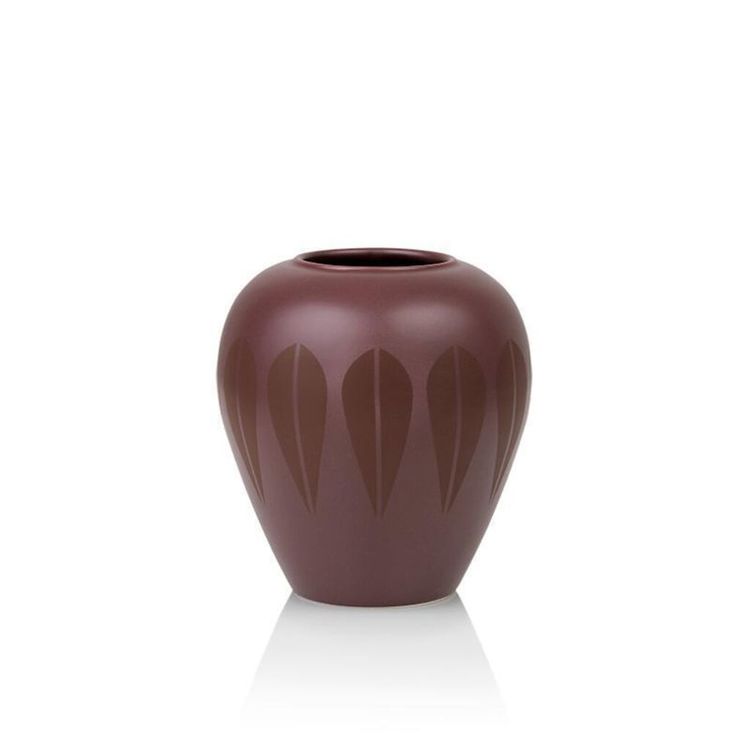 Lotus Vase Dark Red