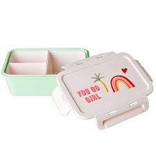 Rice Lunch box w 3  insets- you go girl