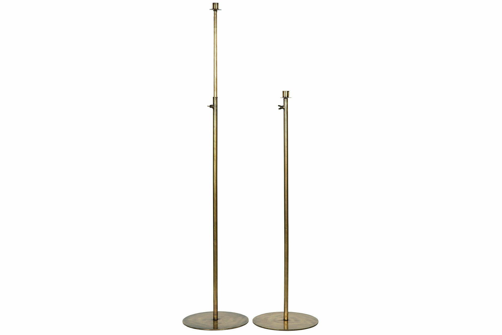 Justerbar ljusstake mässing