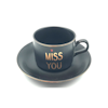 Espresso / Kaffemuggar set "I miss you"