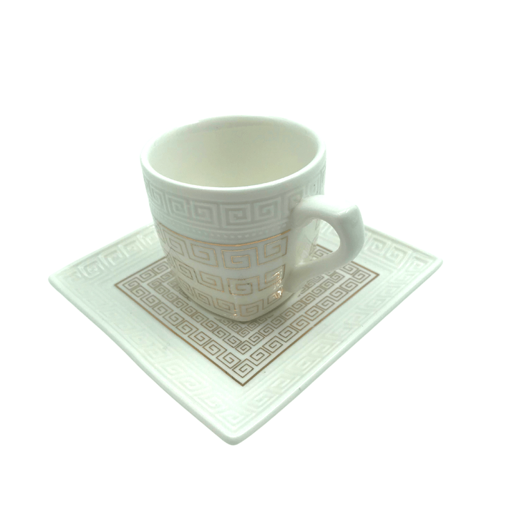 Espresso / Kaffemuggar set - porslin muggar
