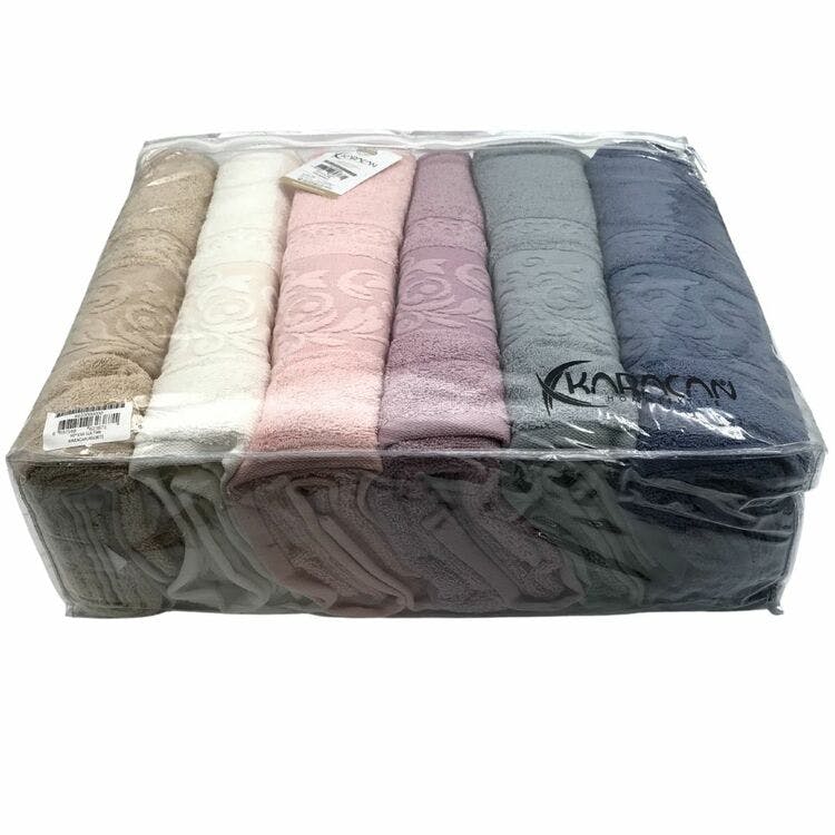 Handduk, stora handdukar 6-pack 90x150 cm 100% bomull (Frifrakt)