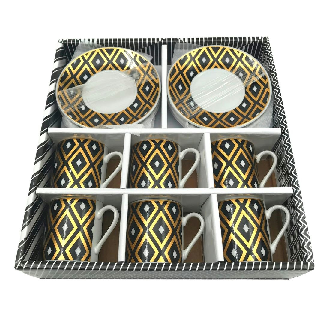 Espresso set - turkish coffee muggar set med fat och öra