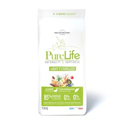 Purelife - Light/Sterilised - Spannmålsfri Hundfoder - 12 kg