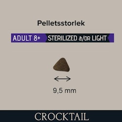 Crocktail - Adult 8+ Sterilized / Light - Kattmat - 10 kg