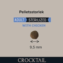 Crocktail - Adult Sterilized Chicken - Kattfoder - 10 kg